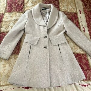 Keneth Cole ladies boucle cream coat size 10